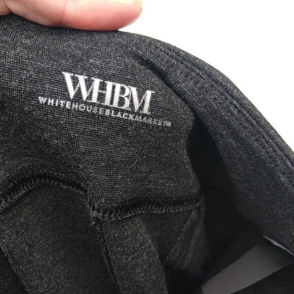 WHBM Runway Legging Size 6 New Charcoal Gray Heather Ponte Knit Ankle Length - Picture 6 of 8